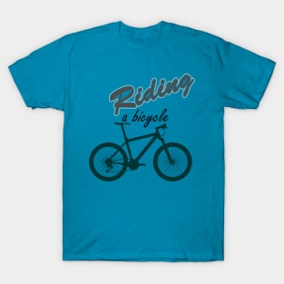 riding a biycle T-Shirt